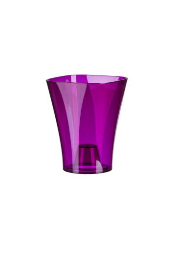Ghiveci orhidee PS plastic, violet transparent, 12x16,5cm