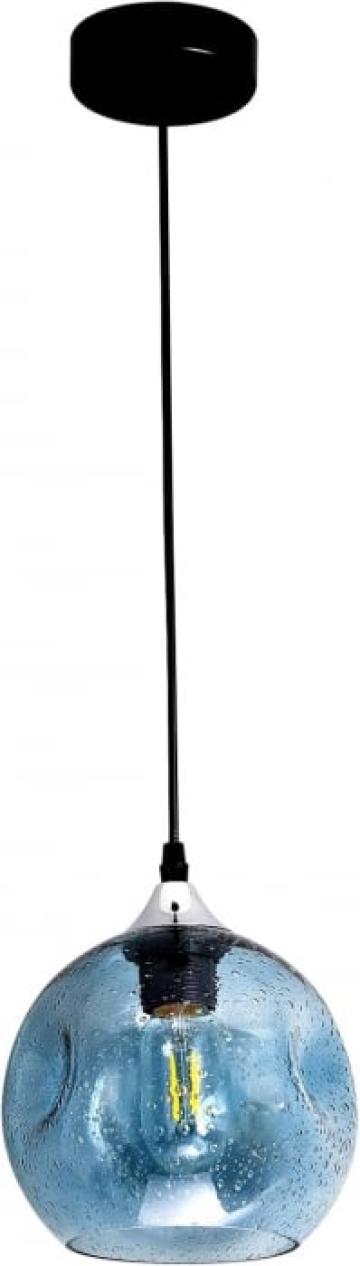 Lampa suspendata din sticla reglabila pe inaltime