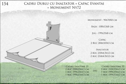 Monument NY72 + cadru dublu cu inaltator + capac evantai