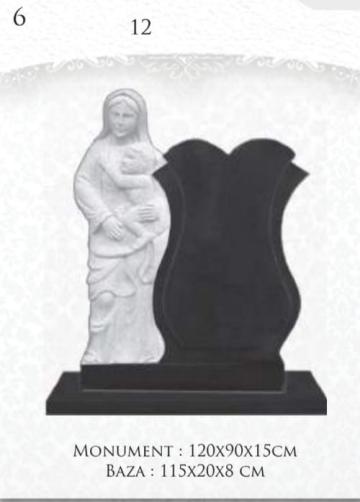 Monument sculptura Maria si pruncul Iisus de la Cruci Mozaic, Marmura