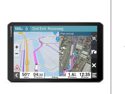 Sistem de navigatie camioane Garmin GPS Dezl LGV 810 ecran