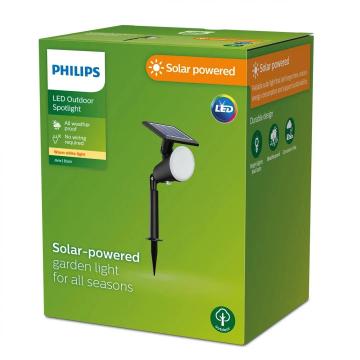 Spot LED solar pentru exterior cu spike Philips JIVIX, 1.4W de la Eve Nasia S.r.l