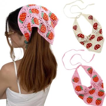 Bandane crosetate cu model floral, set 2 bucati de la Molifag Srl