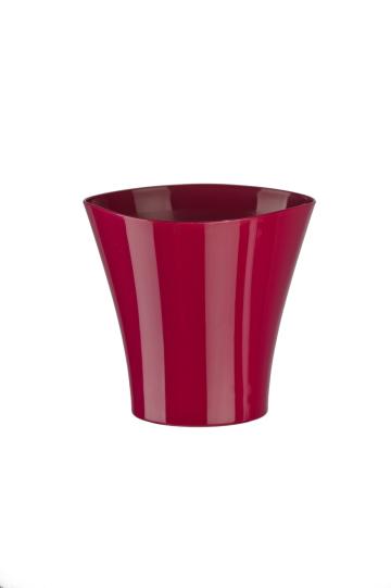 Ghiveci Fala plastic, 16,5x15,5cm, amarant