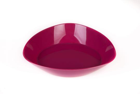 Suport ghiveci Triangle plastic, 18x3,5cm, amarant