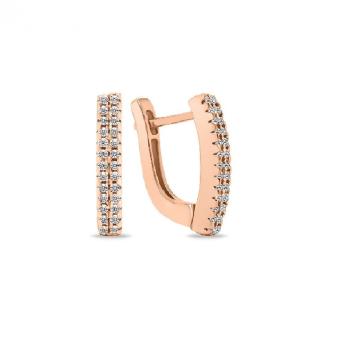 Cercei Eternity din argint 925 placati cu rodiu roz de la Sandra Ferretti Srl
