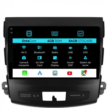 Navigatie dedicata Mitsubishi Outlander (2005-2011), 9 inch