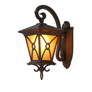 Felinar clasic exterior E27 220V aluminiu si sticla de la Sc GHV Led Technology Srl