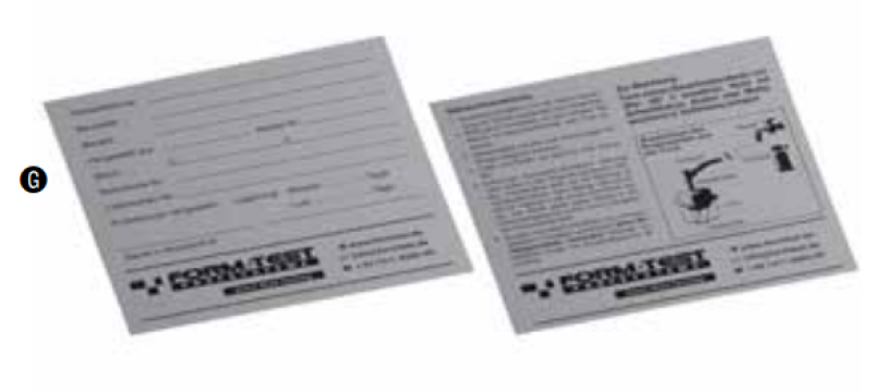 Etichete pentru cub cu amprenta (100 etichete), Form+Test
