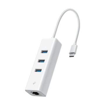 Adaptor USB Type-C la RJ45 Gigabit, 3 x USB 3.0 - TP-Link UE