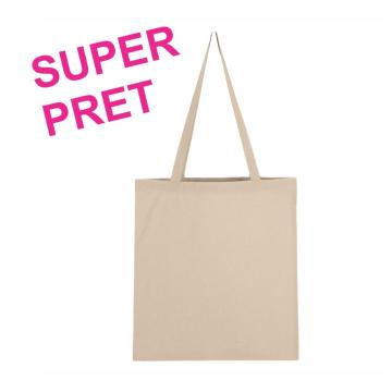 Sacosa bumbac 37 x 41 cm, natur de la Best Media Style Srl
