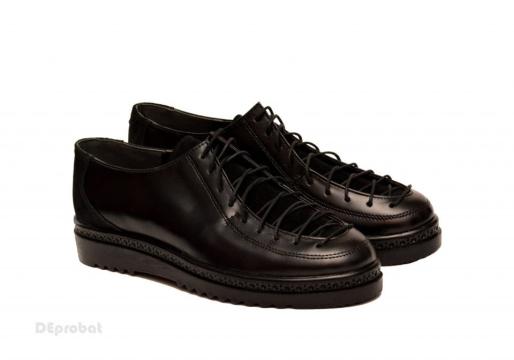 Pantofi dama negri din piele naturala LSP186, 37