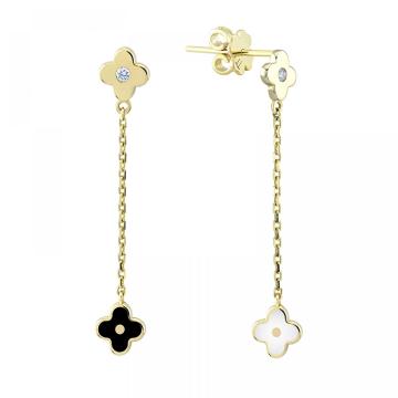 Cercei din aur galben de 14K de la Sandra Ferretti Srl