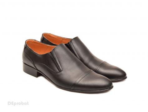 Pantofi barbati piele naturala negri casual-eleganti de la Deprobat.ro
