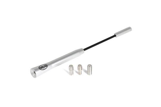 Antena auto exterior cromata 16.5cm cu 3 adaptoare (4-5-6mm) de la Auto Care Store Srl