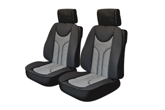 Huse scaun anatomic negru - set 2 buc