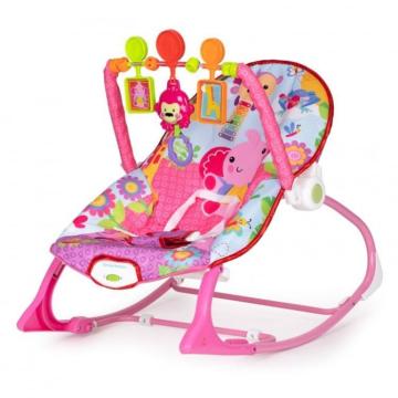 Balansoar cu vibratii 2 in 1 Ecotoys 8617 - roz de la Montana Imobiliare Srl