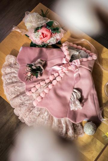 Capa fetite floare - roz de la Andreeatex