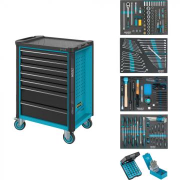 Dulap de scule echipat profesional 7 sertare, 220 piese