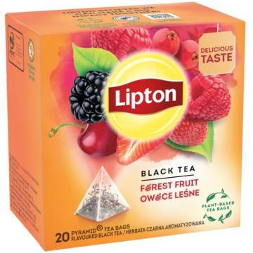 Ceai negru cu fructe de padure piramide Lipton Forest Fruit