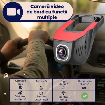 Camera auto DVR, 4K, 2160P, Dashcam UHD, discreta de la Aida Her Store Srl