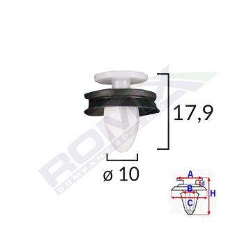 Clips tapiterie Peugeot 407/408 set 10 buc