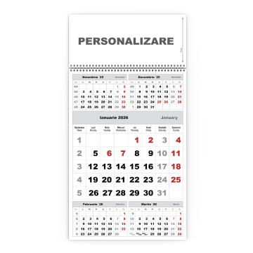 Calendar de perete - triptic clasic 3 -5 luni