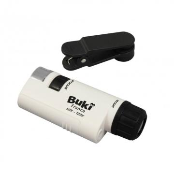 Jucarie Microscop de buzunar cu LED si adaptor telefon