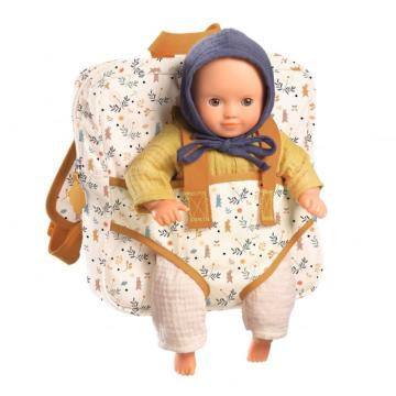 Jucarie rucsac cu port bebe, Djeco de la Montana Imobiliare Srl