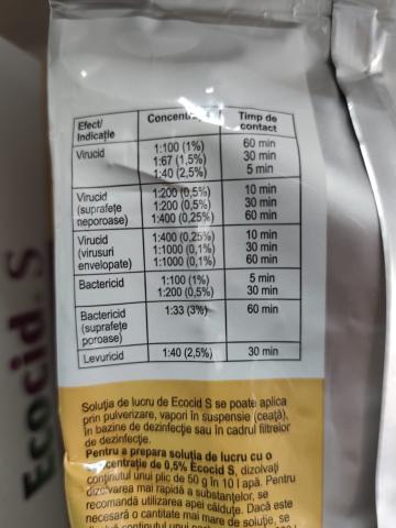 Dezinfectant Ecocid S x 50g