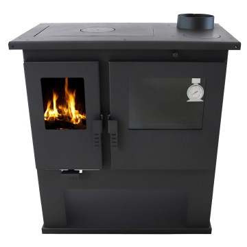 Soba de gatit pe lemne Verso CS Lite cu plita si cuptor