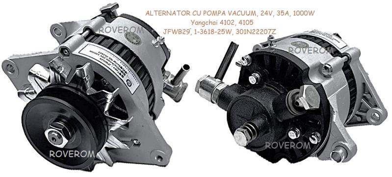 Alternator cu pompa vacuum Xinchai A485, A498, Yangchai, 24V de la Roverom Srl