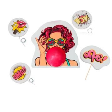 Decoratiuni comestibile din zahar - set Woman II