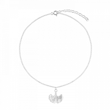 Bratara din argint, frunza gingko biloba, 19 - 24 cm de la Atelier Lolit Srl