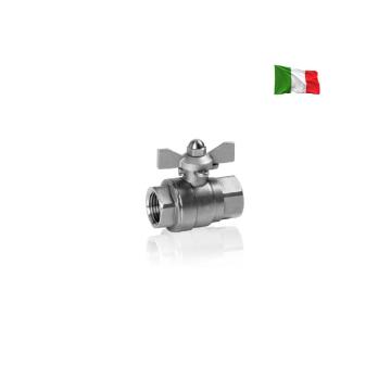Robinet cu bila din inox 1 inch cu maner fluture, AISI 316