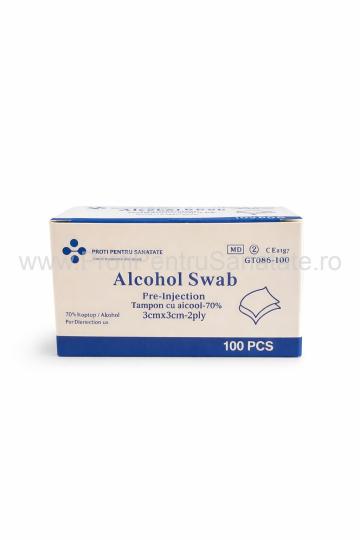 Comprese injectie cu alcool - (100buc/cutie)