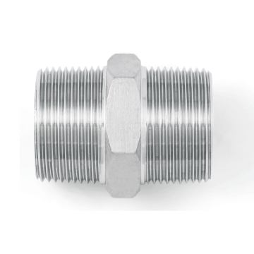 Niplu inox 316 cu hexagon, filet exterior 3/8, PN 10 de la Rodomar International Srl
