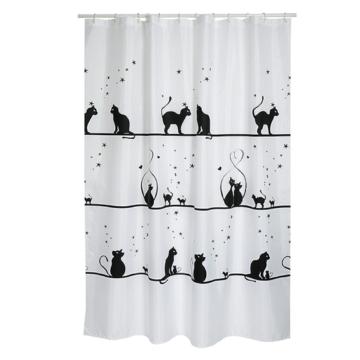 Perdea dus premium Pisici poliester 180 x 200 cm de la Godplay Impex Srl