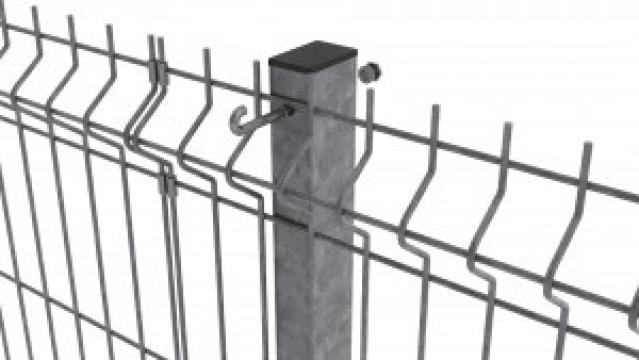 Stalp zincat pentru gard 60x40x2 - 2m