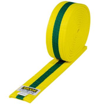 Centura galbena Kwon cu tresa verde de la SD Grup Art 2000 Srl