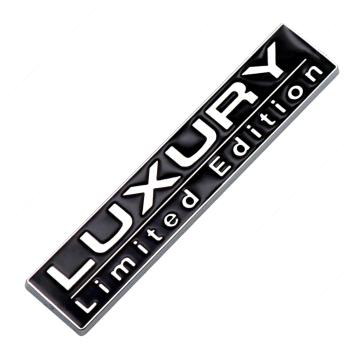 Emblema auto metalica Luxury reliefata 3D dimensiune 7,5x1,5 de la Auto Care Store Srl