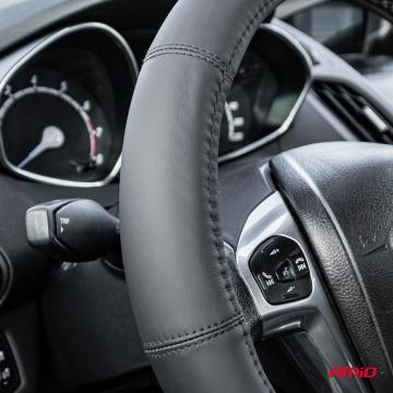 Husa volan din piele naturala, culoare neagra, marime S de la Auto Care Store Srl