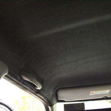 Material pentru tapiterie sau plafon auto, carbon 3D negru