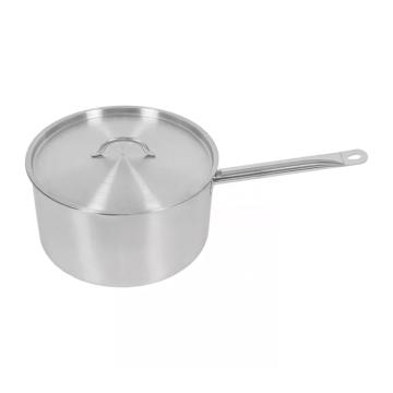 Cratita inox cu coada si capac 8 litri