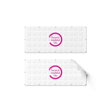 Banner printat cu capse de prindere