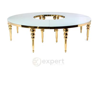 Masa de lux evenimente, mese modulare serpuite sau rotunde de la M.F.L. Contract Services Srl