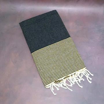 Prosop plaja Fouta | Tunis | Dark Gold 200 x 100 cm de la Tradizan