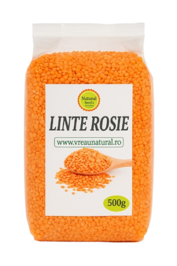 Linte rosie 500 gr de la Natural Seeds Product SRL