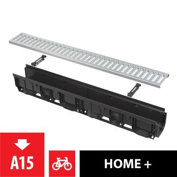 Rigola exterioara modulara cu gratar metalic 1m, clasa 1500 de la Baralchim Srl