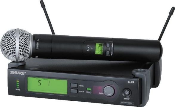 Set microfon wireless profesional Shure SLX24/SM58-L4 de la Startreduceri Exclusive Online Srl - Magazin Online Pentru C